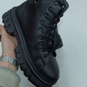 بوت مردانه مشکی گوچی بندی بغل زیپ کیفیت بالا