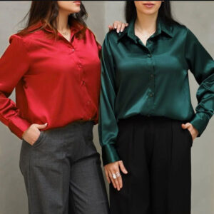 شومیز ساتن ال ایکس گرم