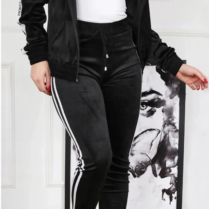 شلوار زنانه مخمل خطدار