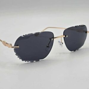 عینک آفتابی کروم هارتز مدل D5136 | فریم‌لس شیشه برش‌خورده | محافظ UV400 یونیسکس