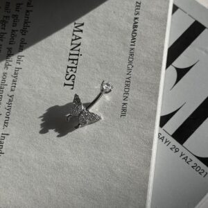 پیرسینگ ناف پروانه