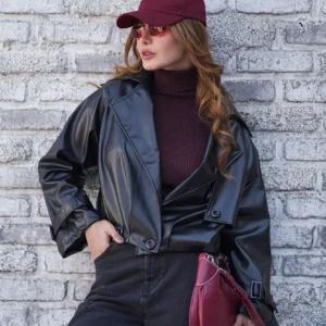 بارانی چرم آستردار