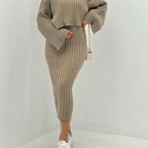 ست سارافون و بلوز بافت زنانه ترک