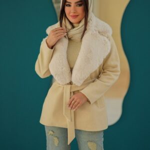 پالتو زنانه السانا مدل 2034 فوتر نسکافه ای