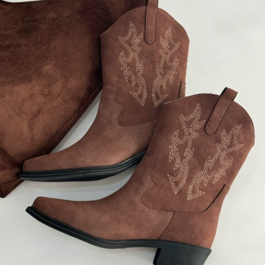 نیم بوت پاشنه گلدوزی شوگو