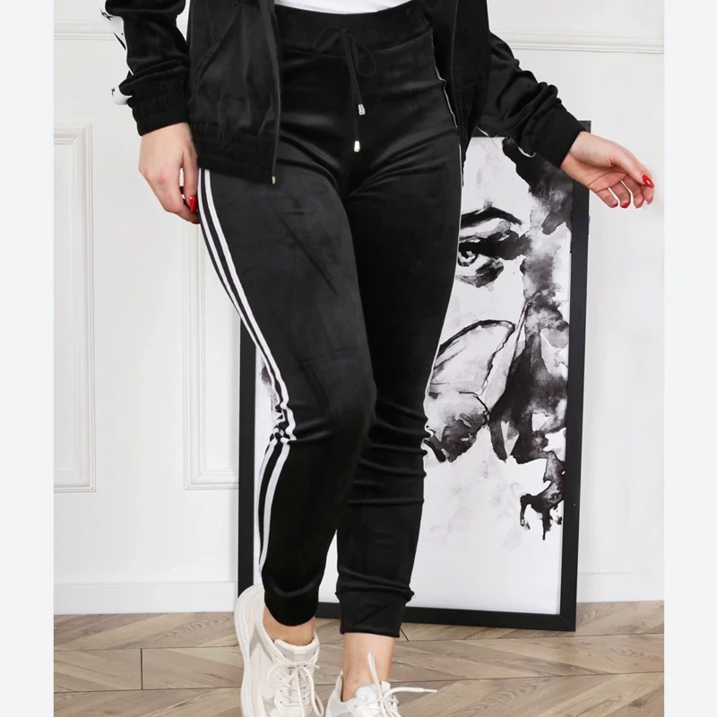 شلوار زنانه مخمل خطدار