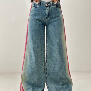 شلوار فول بگ زنانه جین