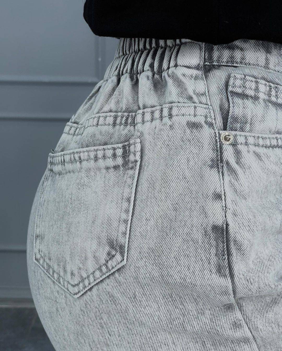 شلوار زنانه نیم بگ طوسی