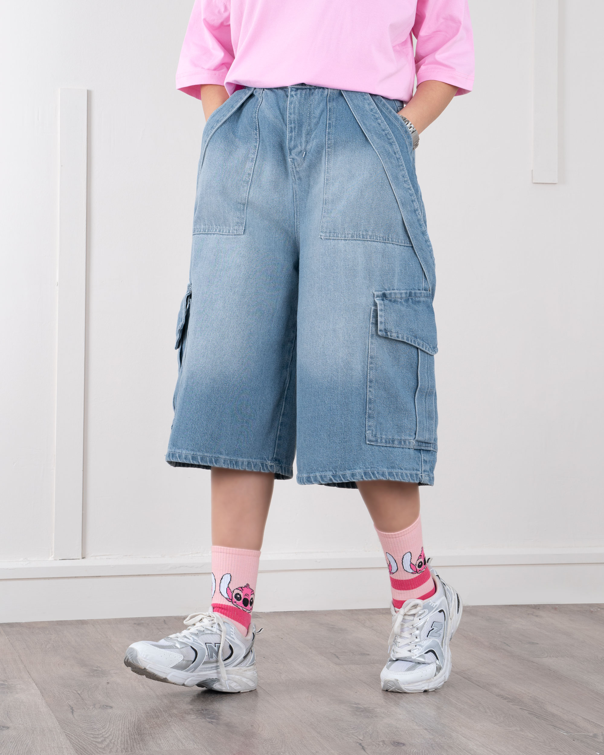 شلوار کراپ بگ جین هانسو