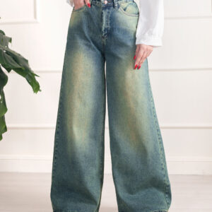 شلوار زنانه جین فول بگ دانژه