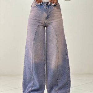 شلوار فول بگ زنانه صورتی