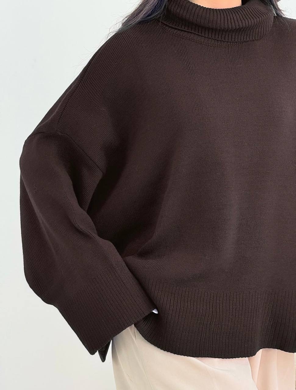 پلیور بافت یقه اسکی زنانه