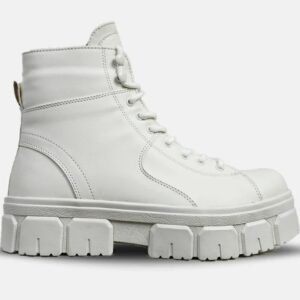 بوت مردانه برشکا مدل 5878 چرم سفید